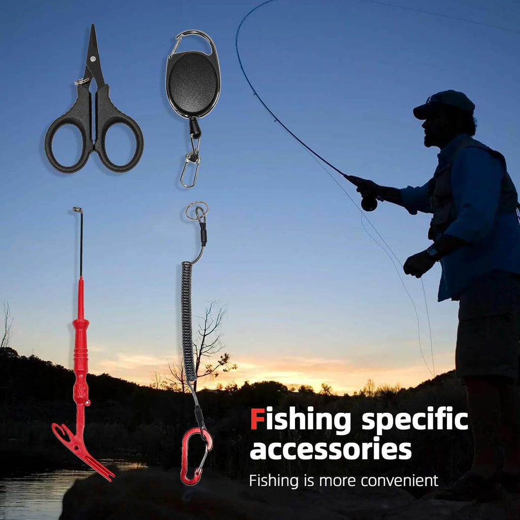 Corrosion-Resistant Fishing Tool Kit with Pliers & Lip Gripper