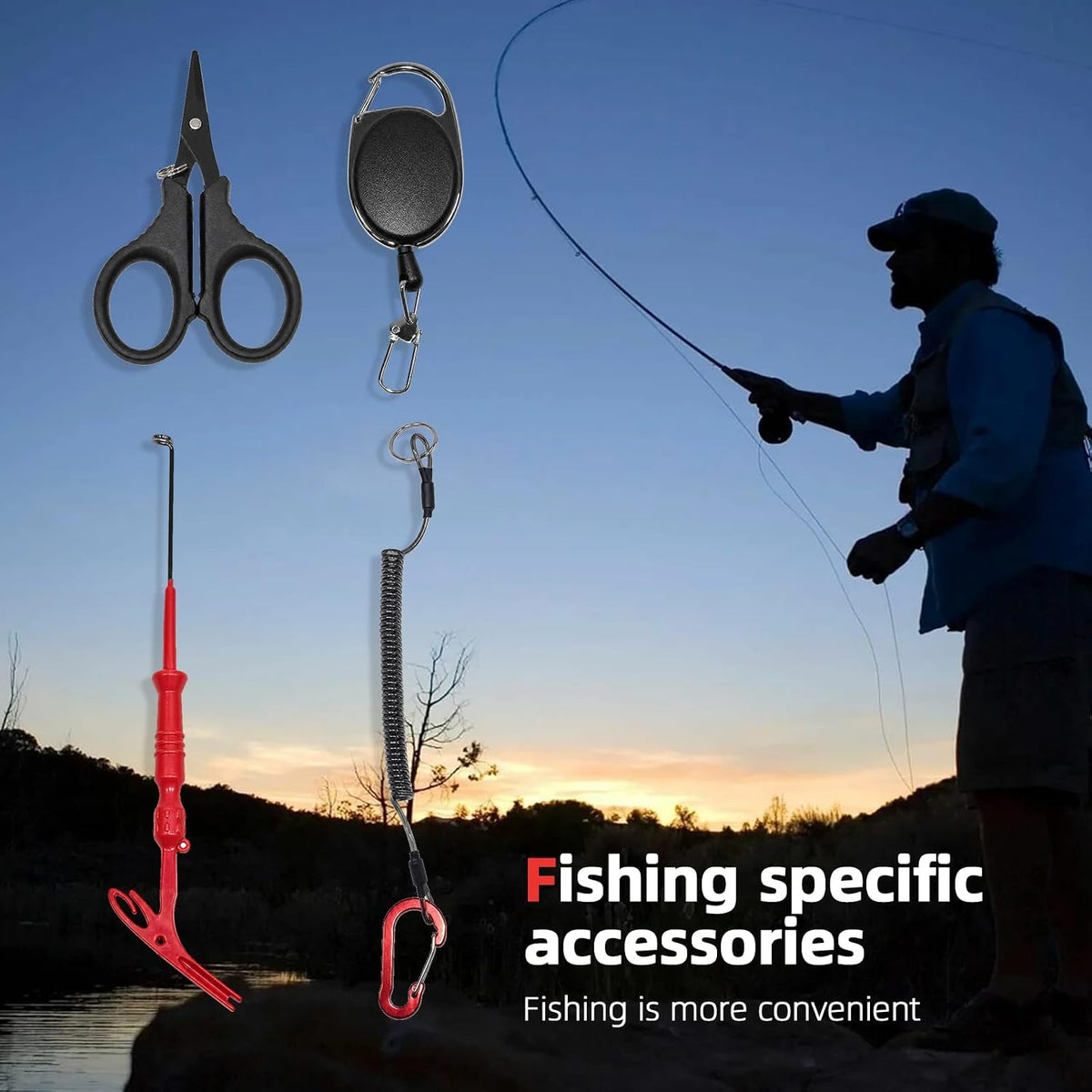 Corrosion-Resistant Fishing Tool Kit with Pliers & Lip Gripper