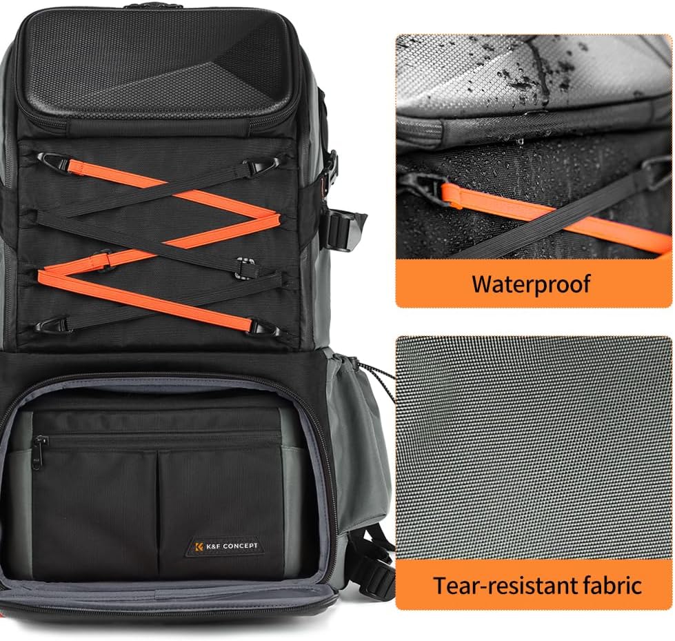 K&F CONCEPT Camera Bag 32L, 2 in 1 Camera Backpack