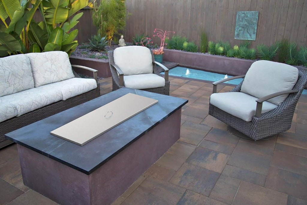 Stanbroil 51" x 17" Stainless Steel Fire Pit Cover
