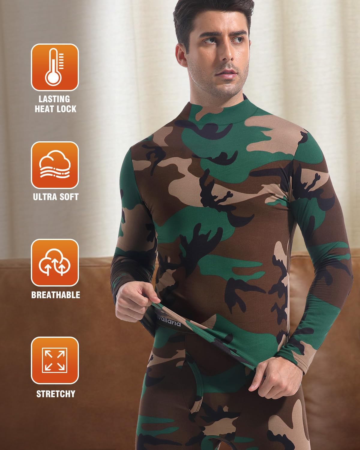 Thermal Underwear Long Johns for Men Cold Weather Base Layer Set