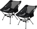 MOON LENCE 2 Pack Portable Camping Chairs Backpacking Chair - The 4th Generation Ultralight Folding Chair - Compact, Lightweight Foldable Chairs for Hiking Mountaineering, Beach