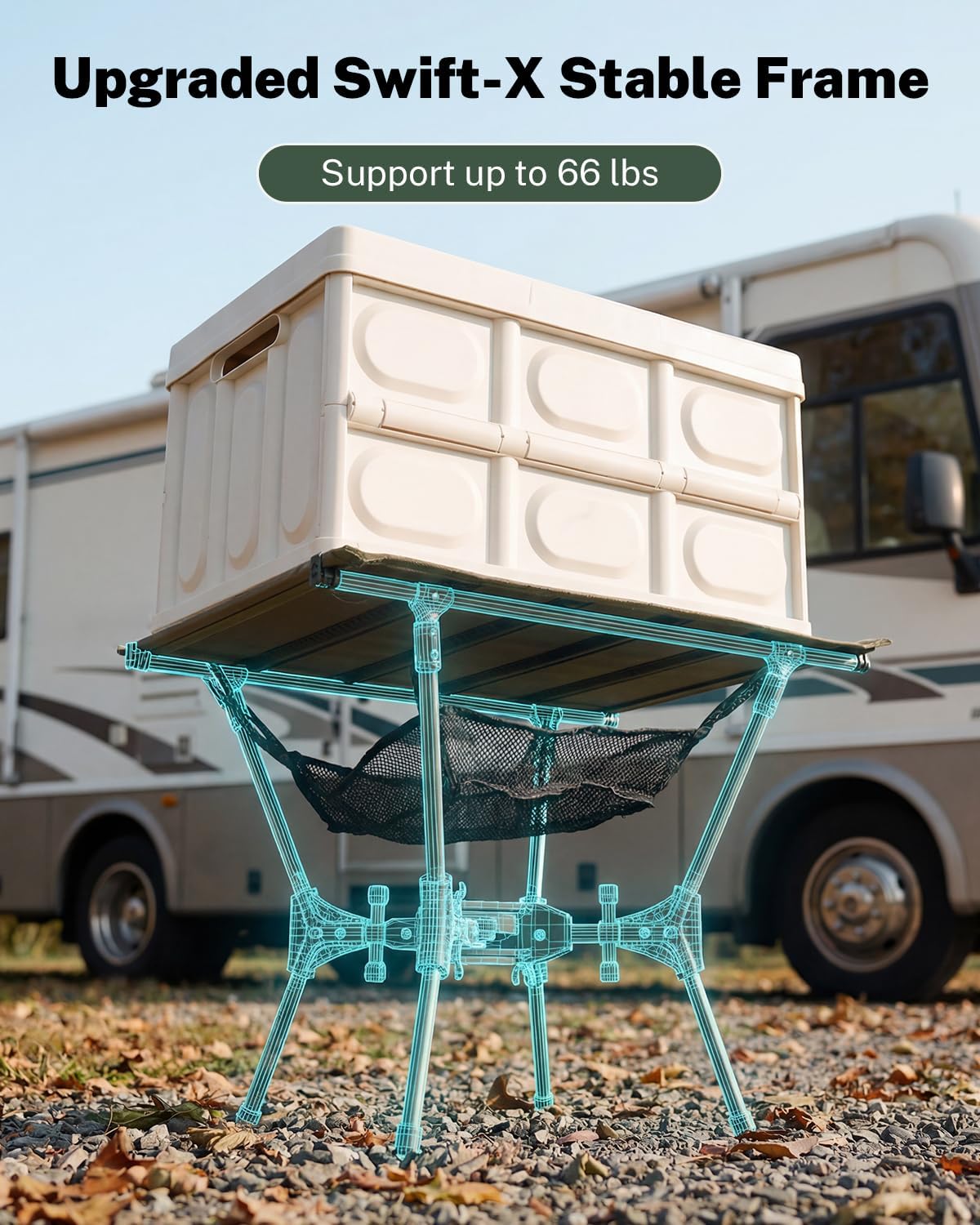 Gonex Portable Camping Table, Lightweight Foldable Camp Side Table