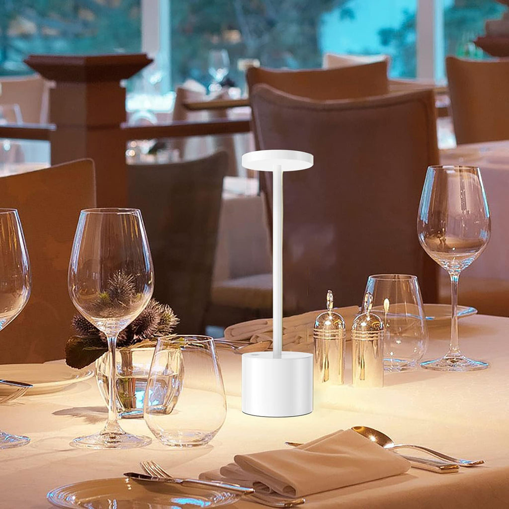 2Pack Cordless Rechargeable LED Restaurants Outdoor Table Lamp