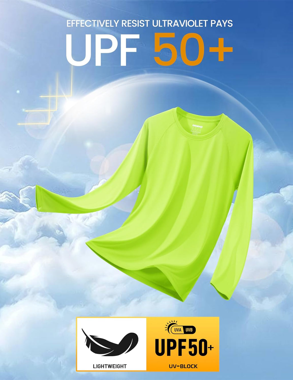 MAGCOMSEN Men's Long Sleeve Shirts UPF 50+ UV Sun Protection Athletic Shirts for Hiking Running Workout Rash Guard