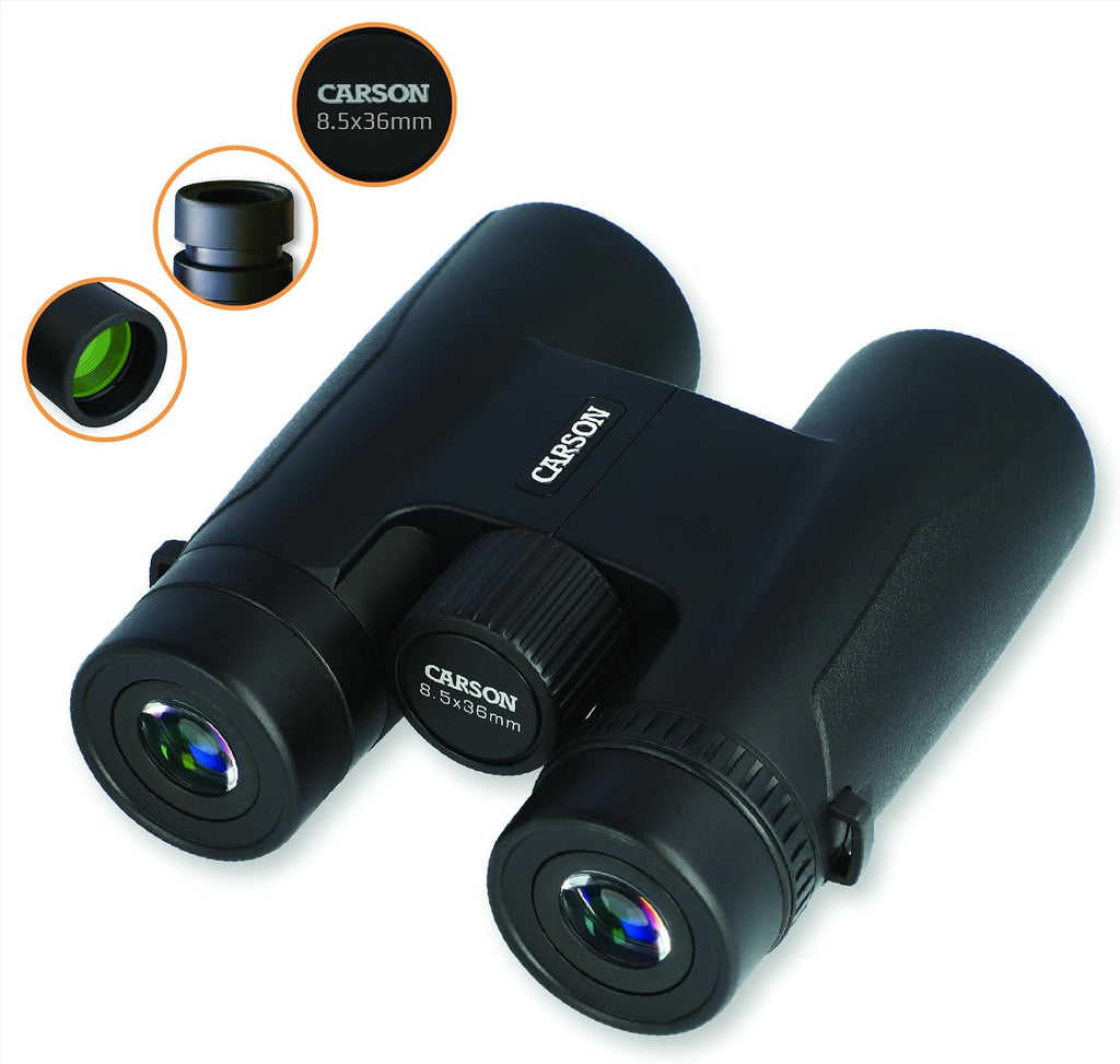 Makalu 8.5x36mm Compact Binoculars, Multi-Coated Optics with BK7 Prisms