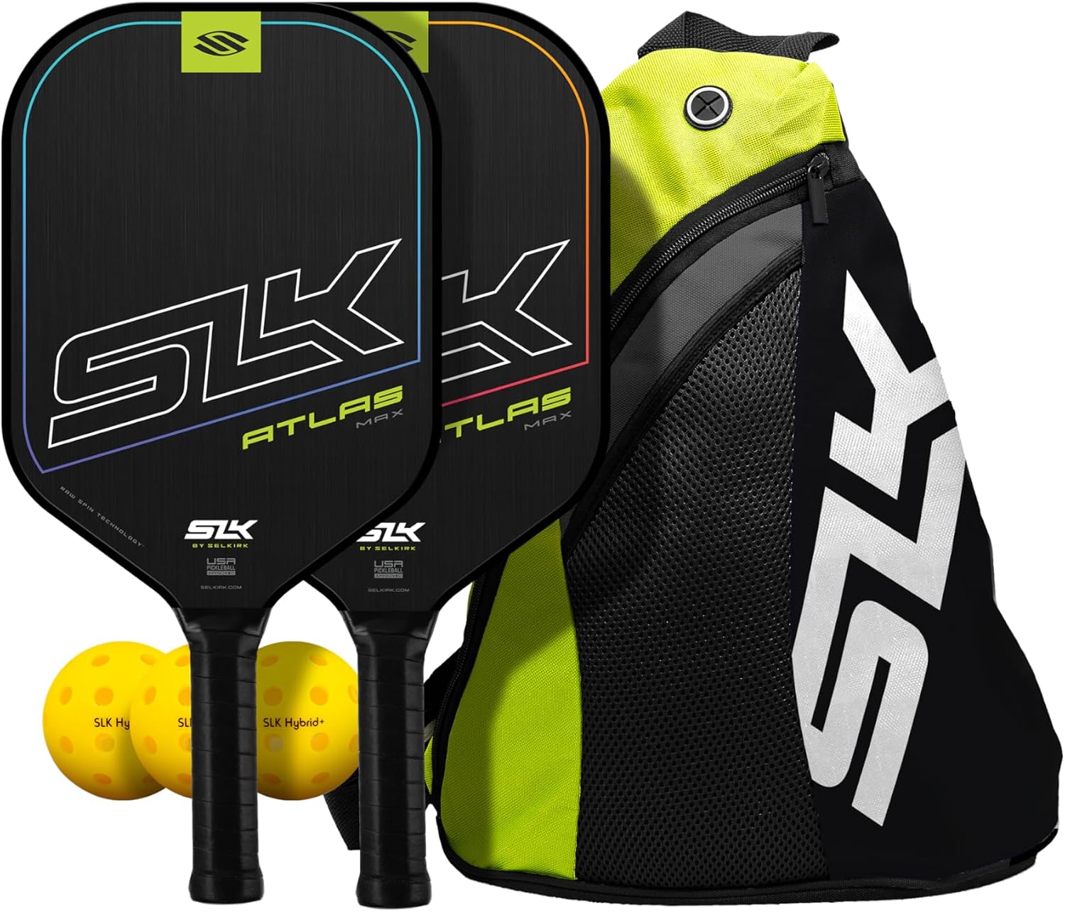 Selkirk Sport SLK Neo Pickleball Paddles Set of 2 + Pickleballs + Sling Bag