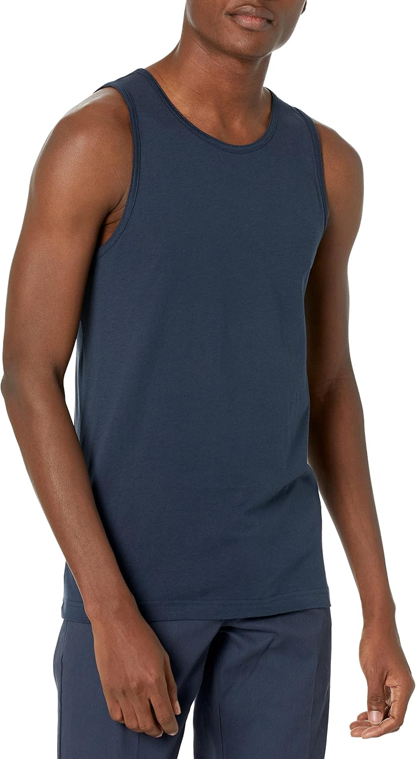 Amazon Essentials Men's Regular-Fit Sleeveless Tank Tops