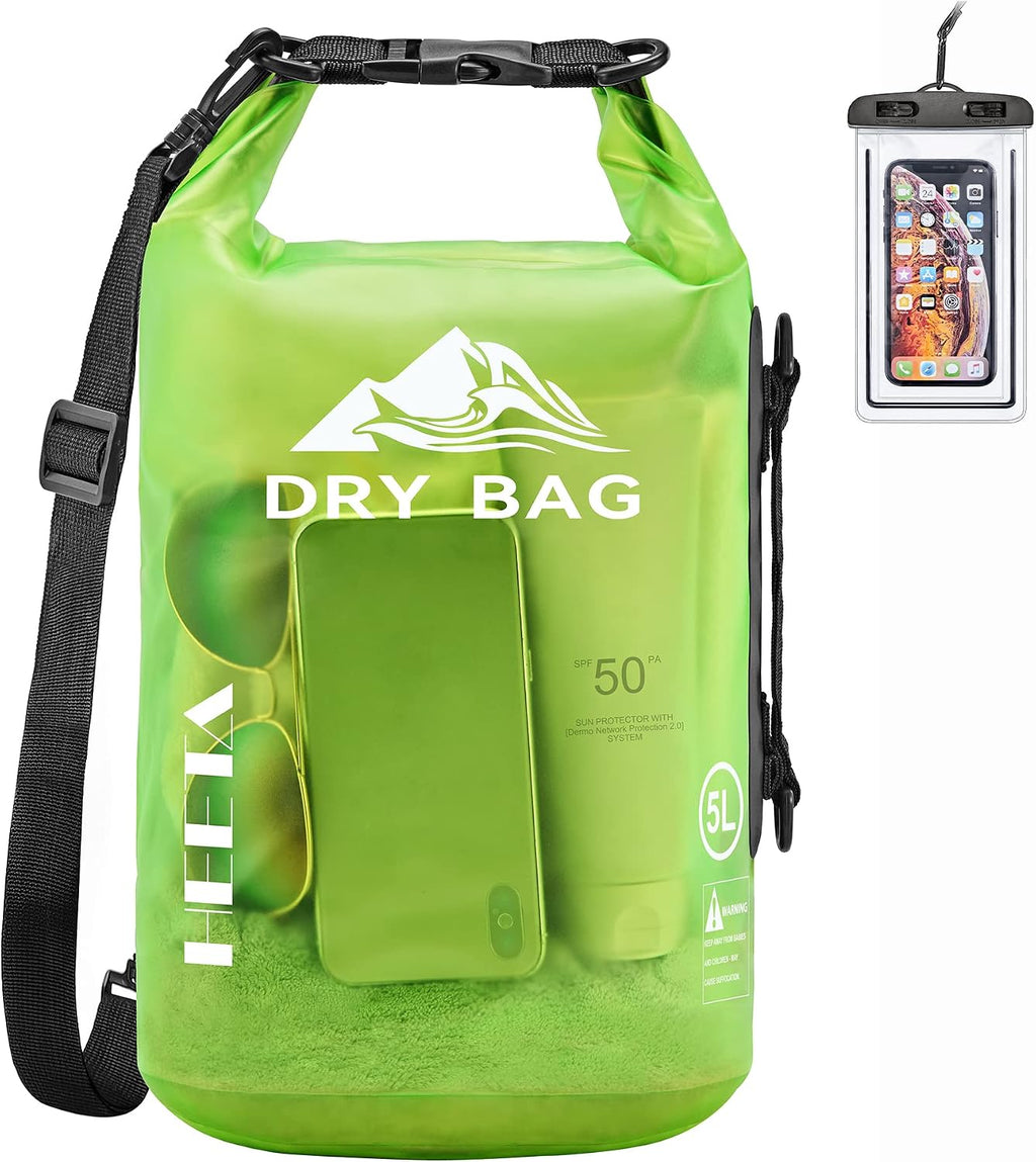 HEETA Dry Bag Waterproof Backpack with Phone Case 5L/10L/20L/30L/40L