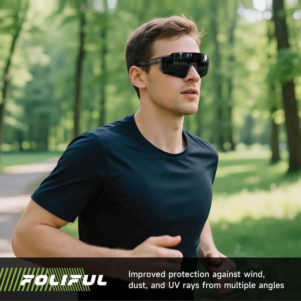 Sports Polarized Sunglasses Men Women for Running Baseball Hiking