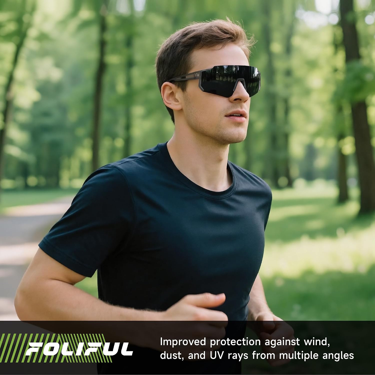Sports Polarized Sunglasses Men Women for Running Baseball Hiking