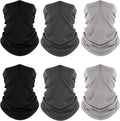 Fuinloth Neck Gaiter, 6 Pack Cooling UV Protection Bandana Face Mask Gator