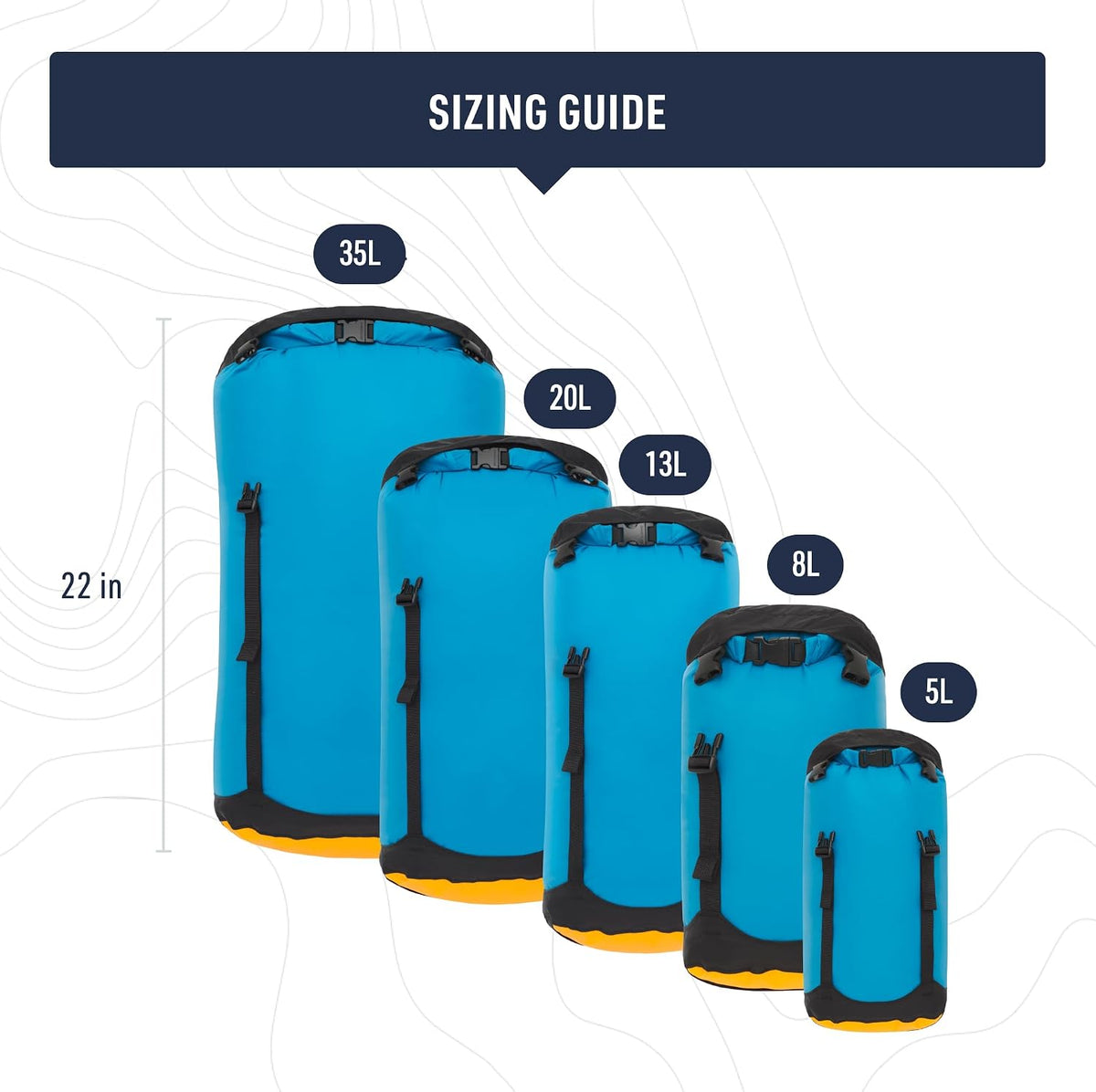 Sea to Summit eVac Compression Dry Bag, 20 Liter, High Rise Grey