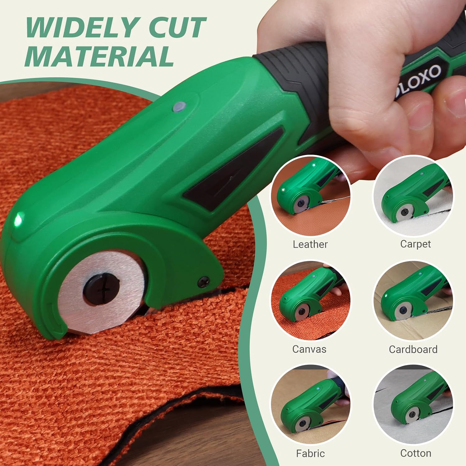 VLOXO Cordless Electric Scissors 4V Rechargeable Cardboard Cutter
