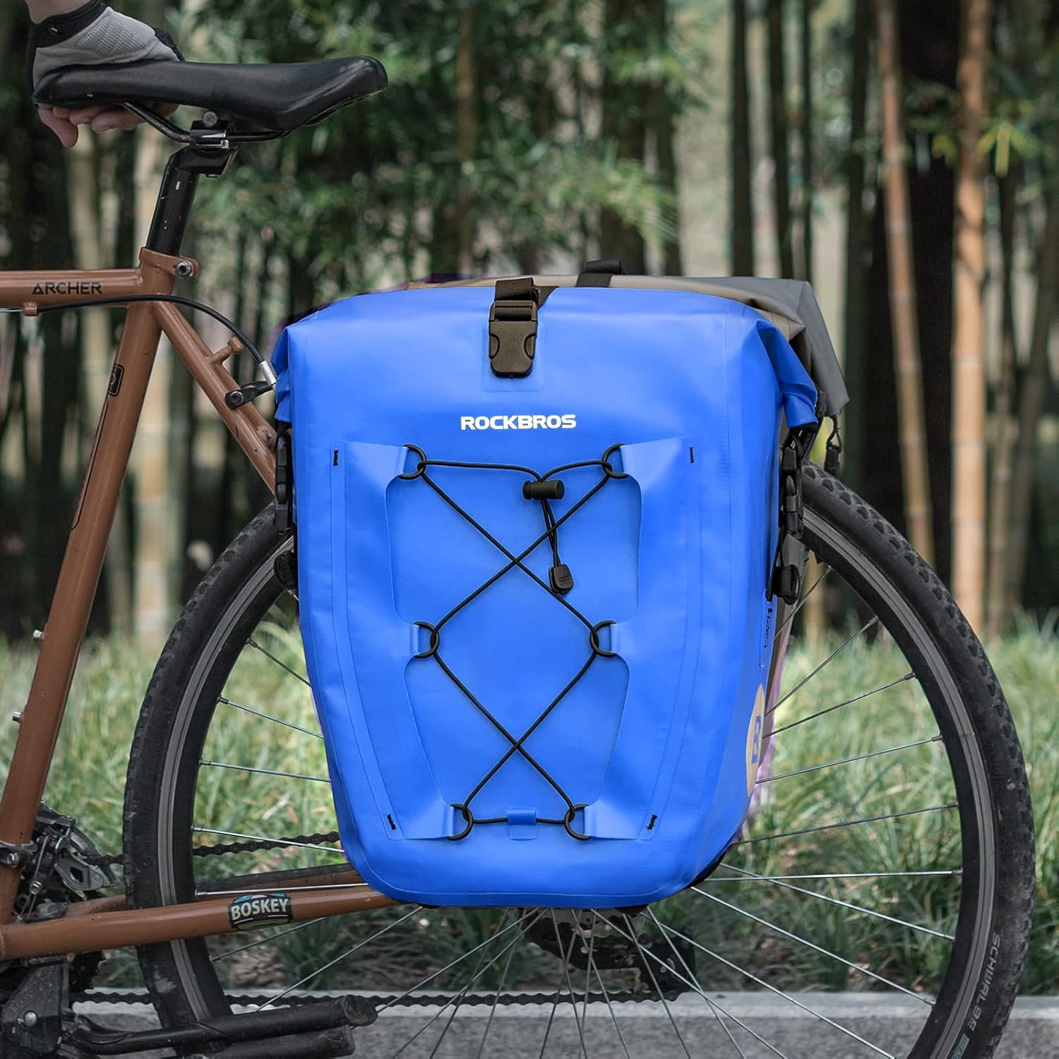 ROCKBROS Bike Panniers Waterproof Max 30L Capacity Cycling Traveling 2 Pack