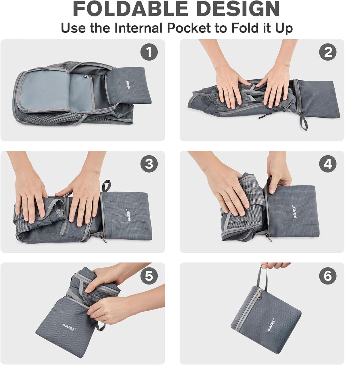 G4Free 10L/15L Hiking Backpack Lightweight Packable Hiking Daypack Small Travel Outdoor Foldable Shoulder Bag