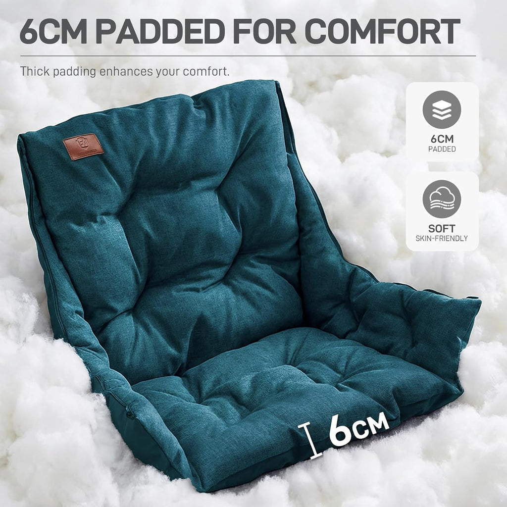 EVER ADVANCED XL Camping Chair with Detachable Cushion Support Green