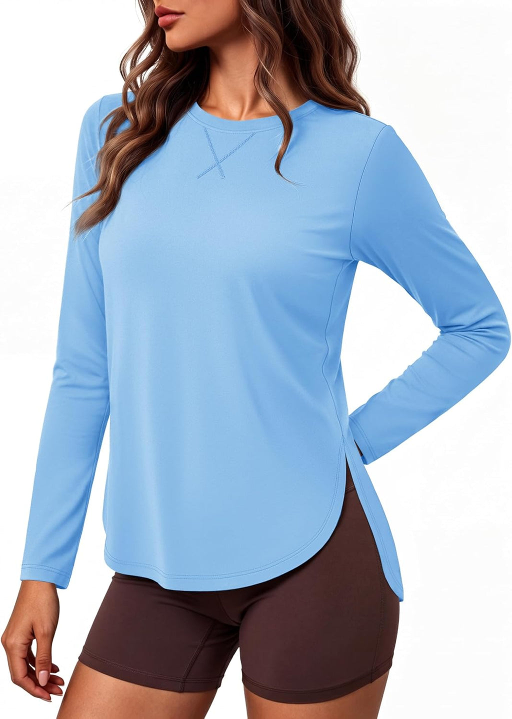 MAGCOMSEN Women's UPF 50+ Long Sleeve Shirt Moisture Wicking Top for Hiking