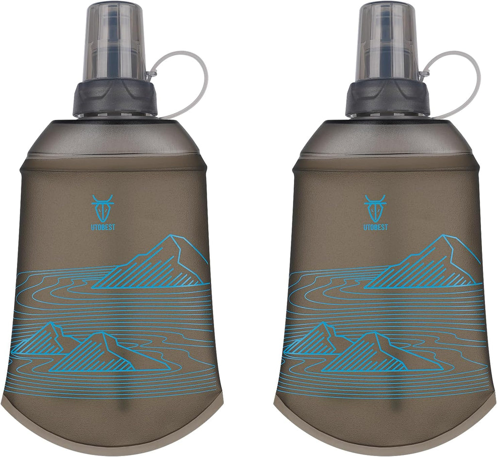 UTOBEST Soft Flask 200ml Collapsible Running Water Bottles