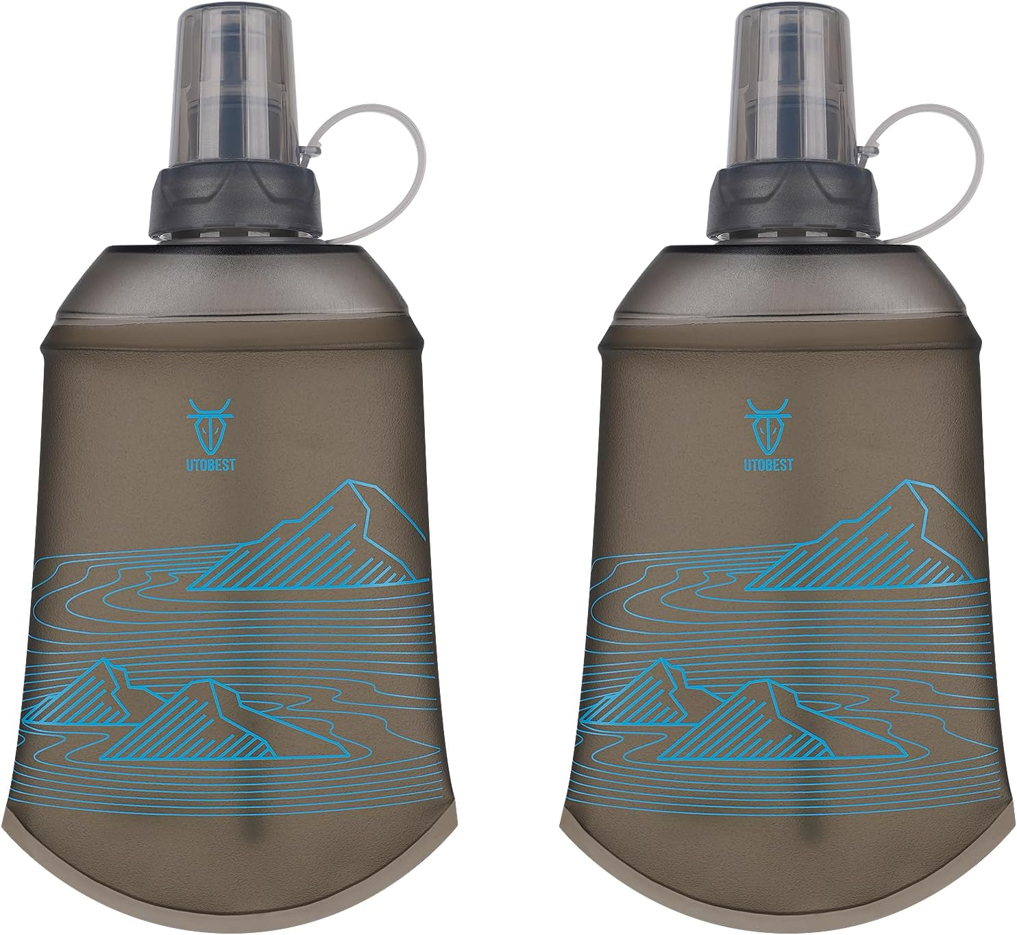 UTOBEST Soft Flask 200ml Collapsible Running Water Bottles