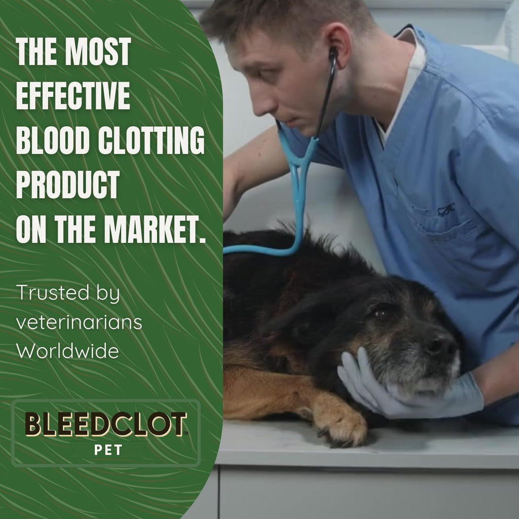 First Aid Blood Clotting Powder | The Best for All Animals to Stop Bleeding, Guaranteed | for Minor Cuts and Severe Arterial Bleeding | from The Makers of BleedStop (4 Pouches (0.5 oz))