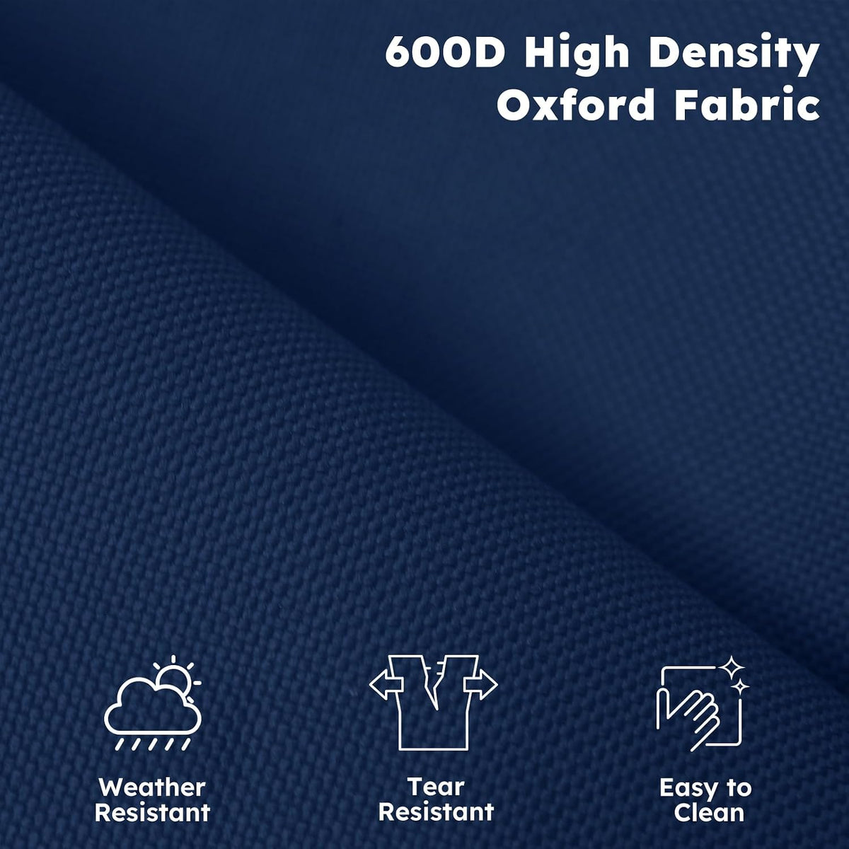 Colegence Oversized Heavy Duty Camping Chairs, 2 Pack, 450 lb, Dark Blue