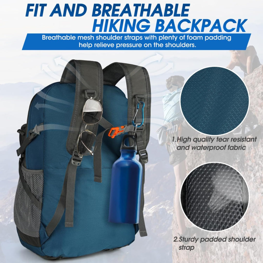IGOLUMON Hiking Backpack 40L Packable Lightweight Camping Daypack Men Women