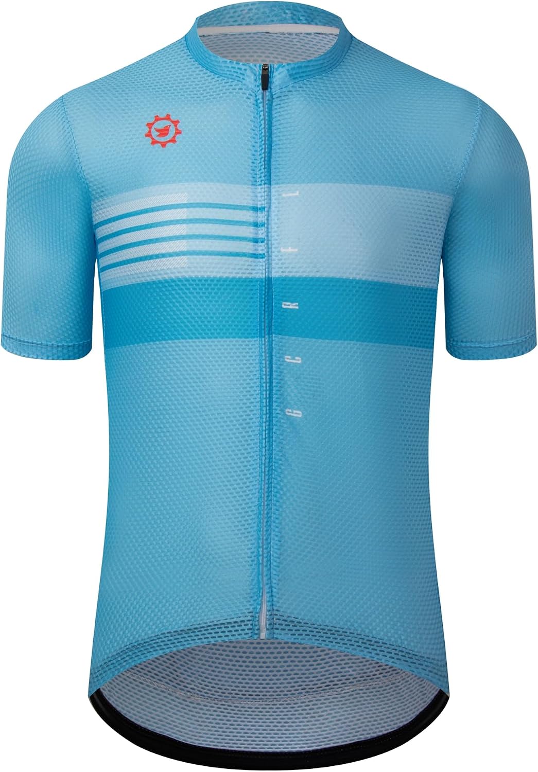 GCRFL Men's Cycling Jersey with 3+1 Zipper Pockets Short Sleeves Biking Bike Jersey Cycling Shirt Breathable Mesh Fabric