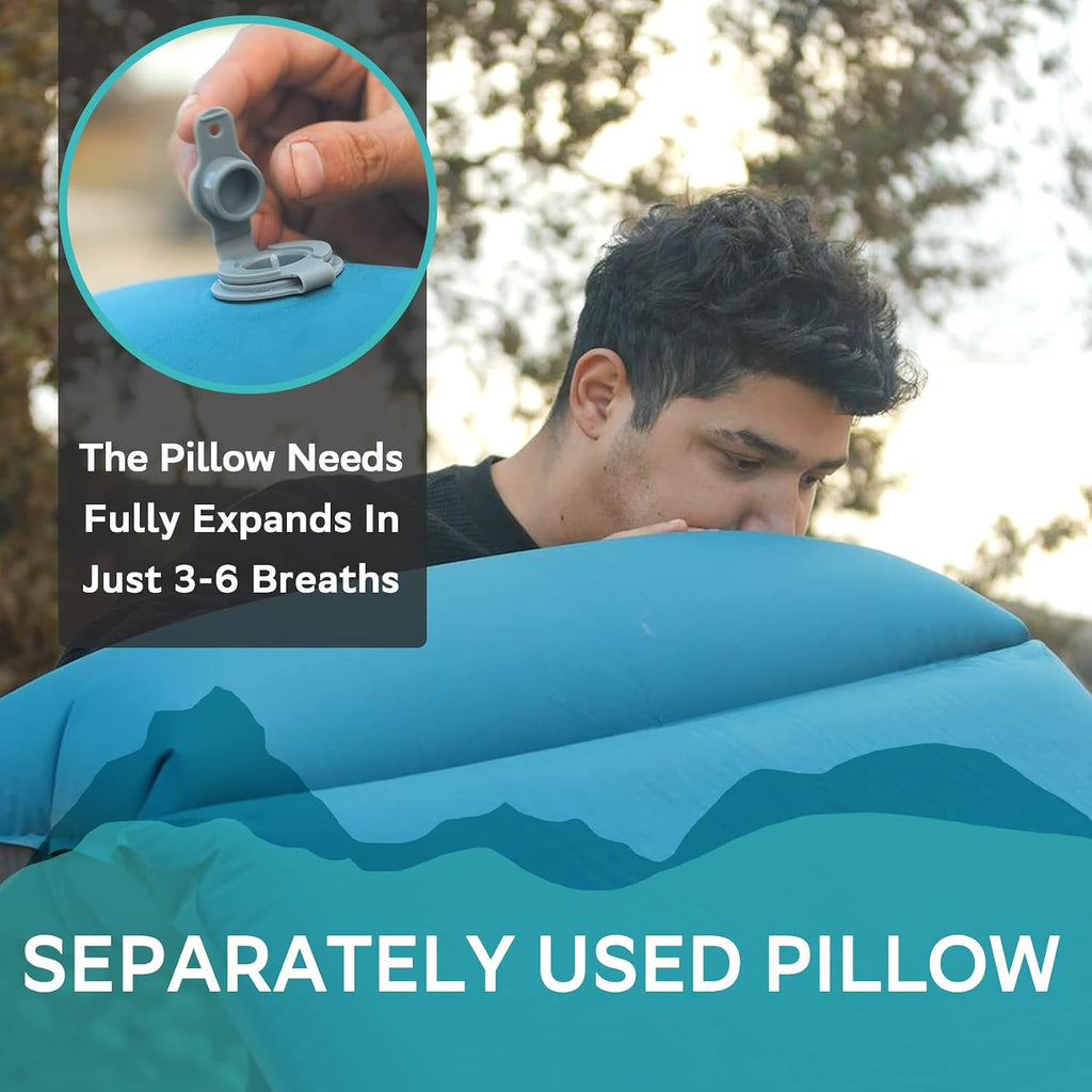 Clostnature 1.5in Lightweight Self Inflating Sleeping Pad for Camping