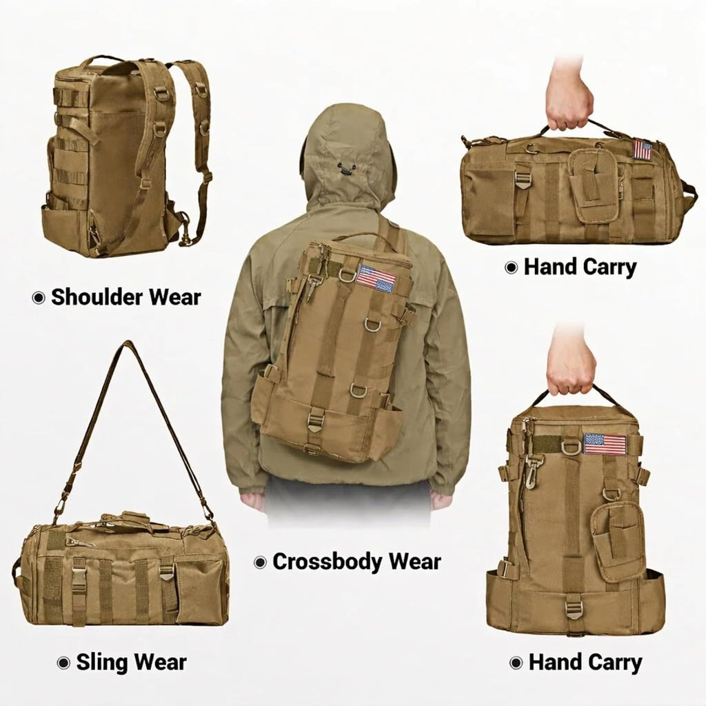 kokkoya Small Fishing Backpack with 2 Rod Holders, 16L Kayak Tackle Bag