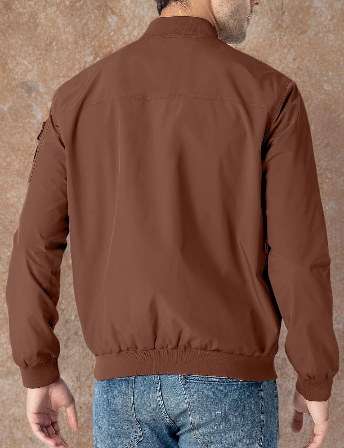 TBMPOY Men's Lightweight Jackets Casual Dress Golf Bomber Windbreaker Fall
