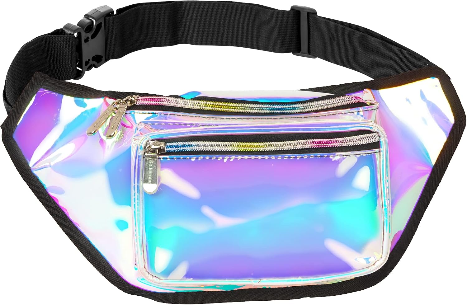 SoJourner Waterproof Holographic Fanny Pack, Luminous Holographic Blue