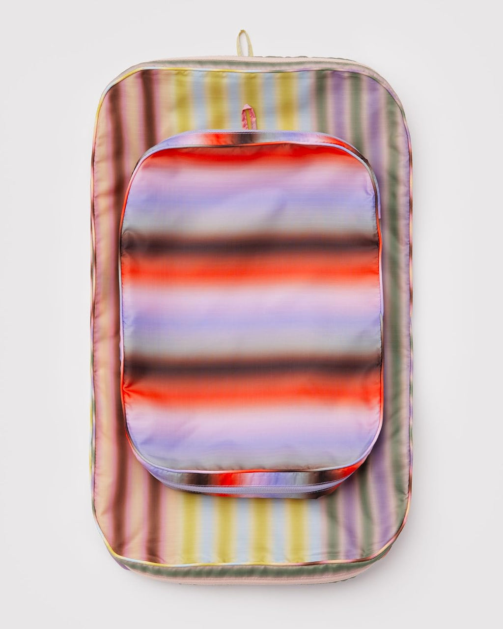 BAGGU Large Packing Cube Set - Gradient Stripes