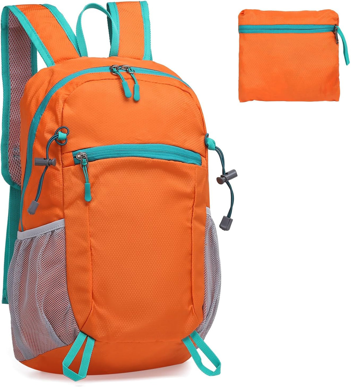 20L Small Hiking Backpack for Women Men Packable Daypack Green