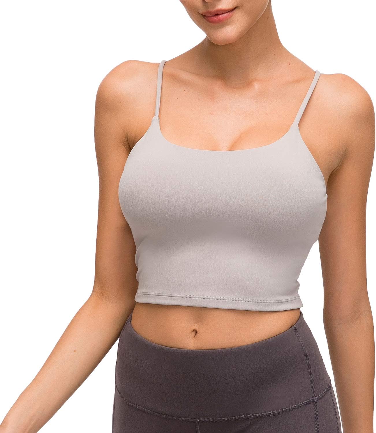 Lemedy Women Padded Sports Bra Yoga Tank Top