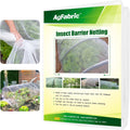 Agfabric Garden Netting 10'x50' Insect Pest Barrier Bird Netting for Garden Protection,Row Cover Mesh Netting for Vegetables Fruit Trees and Plants,White