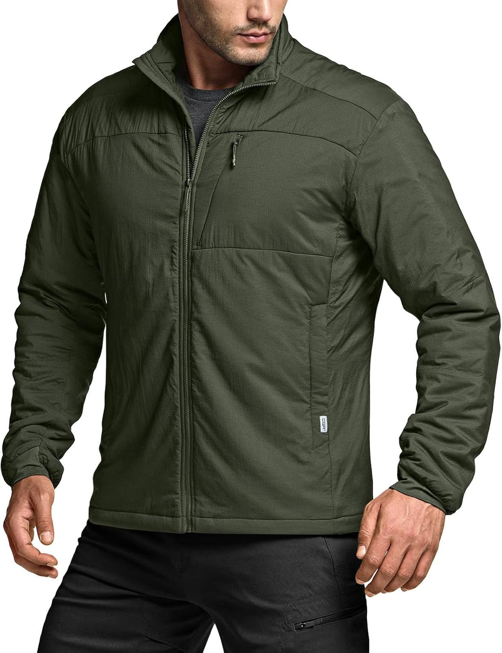CQR Men's Lightweight Warm Insulated Jacket, Windproof Water Resistant Winter Active Coat for Hiking Work Outdoor Tactical