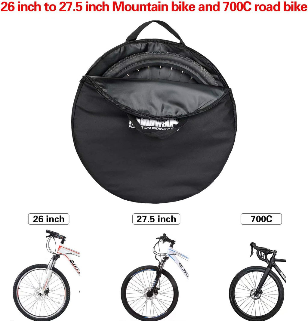 Rhinowalk Bike Wheel Bag Wheelset Carrying Bag 26 to 29 inch MTB Mountain Bike/700C Road Bike Wheel Travel Case