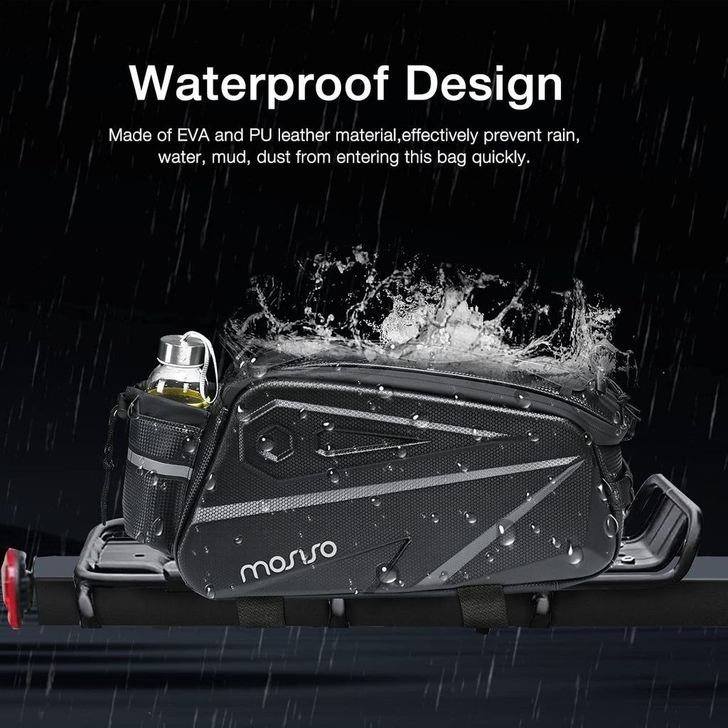 MOSISO Bike Rack Bag, Waterproof Bike Rear Rack Handbag Bicycle Trunk Bag