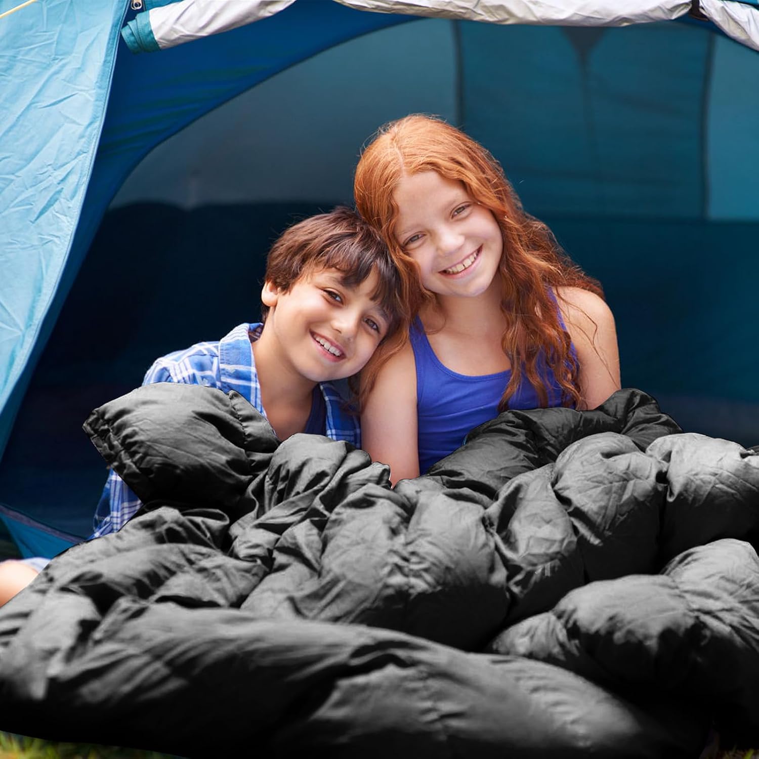 Envelope Camping Sleeping Bag Warm & Cool Weather for Adults