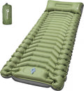Ultralight Camping Sleeping Pad with Pillow & Built-in Foot Pump