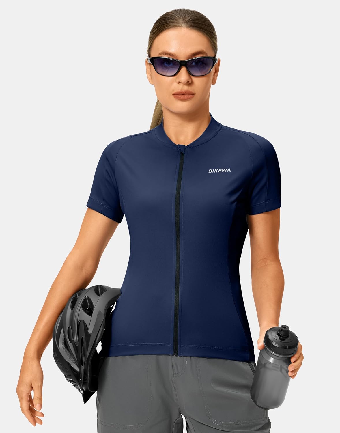 Women's Cycling Jersey Short Sleeve Bike Jersey Road Bike Shirts Biking Bicycle Tops with Pockets