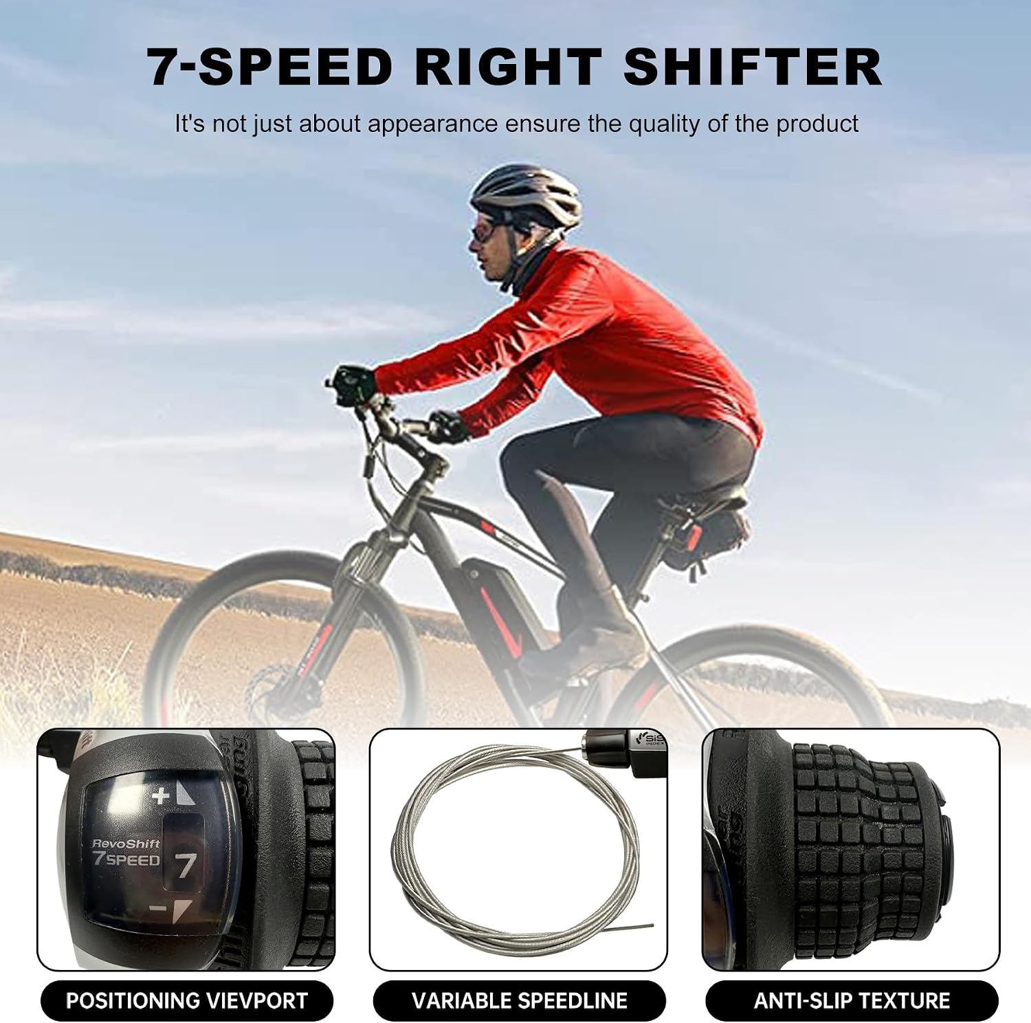 RS45 7/8 Speed Bike Gear Shifter,7/8 Speed Shifter Lever