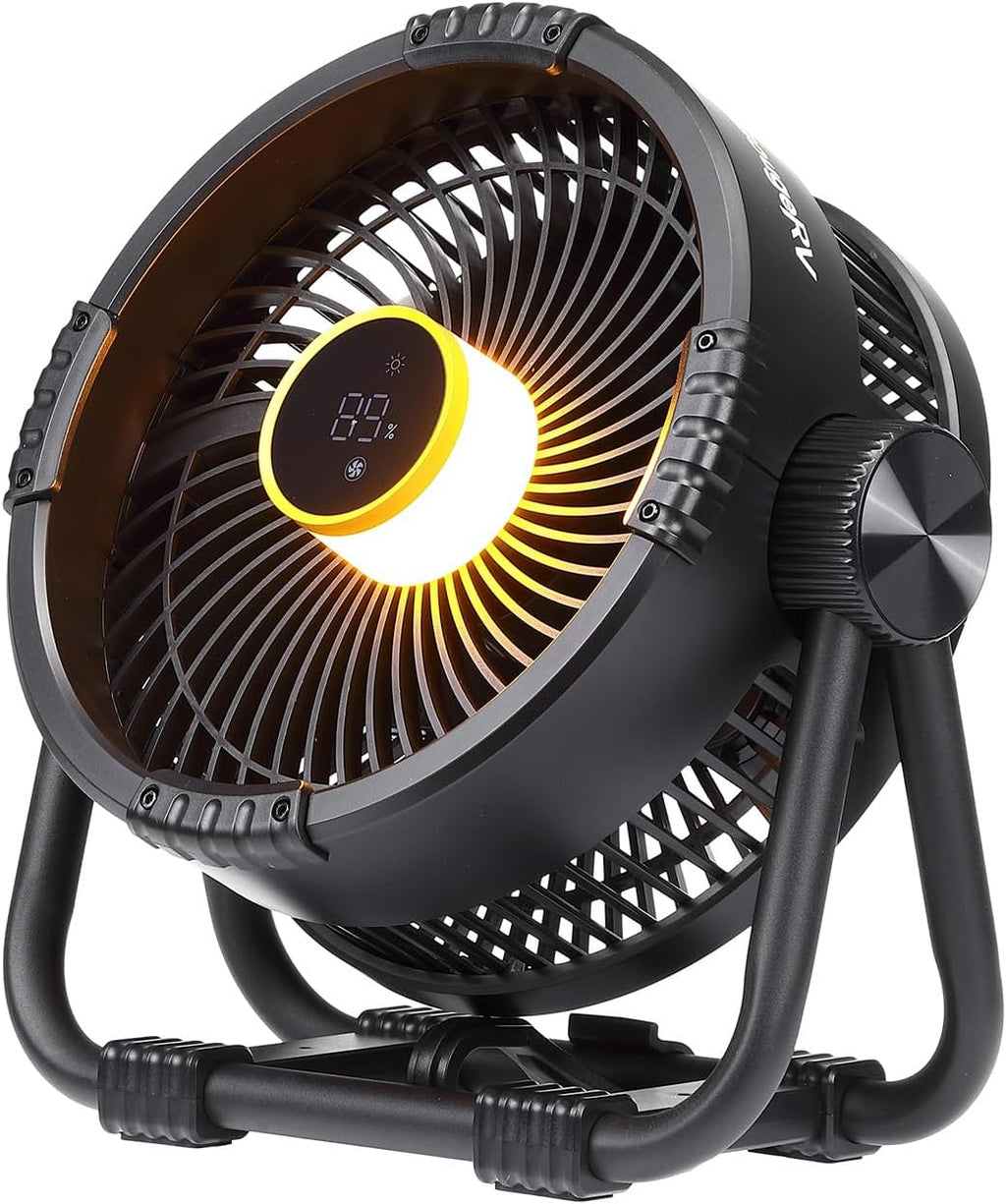 BougeRV Portable Fan Rechargeable, 20000mAh Battery Powered Fans, Black