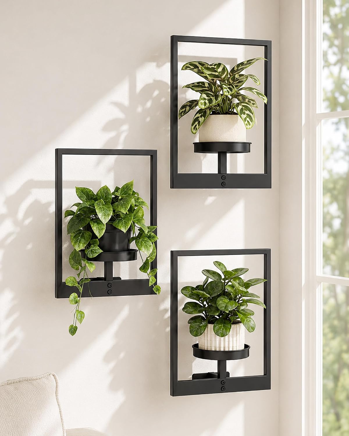 Bamworld Hanging Planters for Indoor Plants Wall Decor Living Room