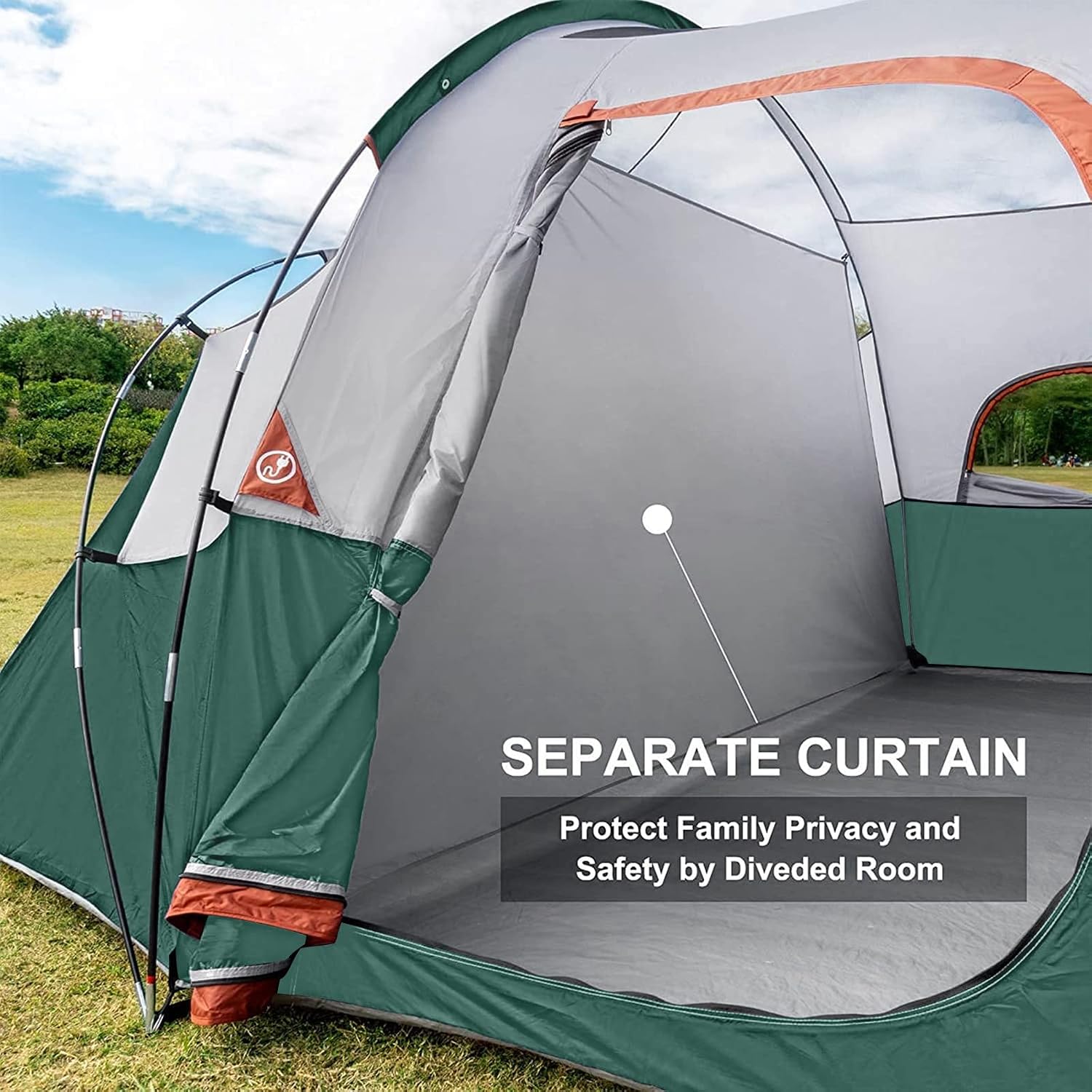 HIKERGARDEN 10 Person Tents for Camping Family Outdoor Dome Tent