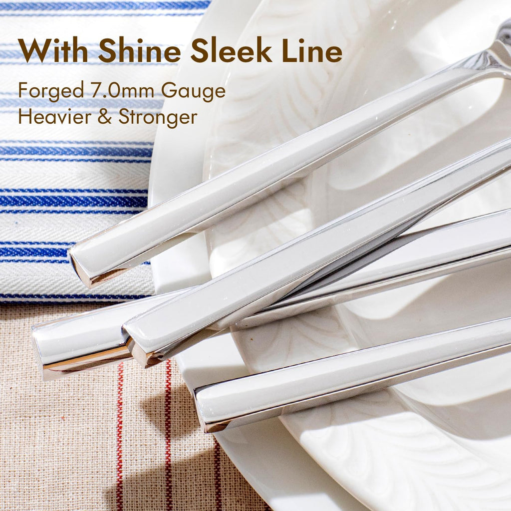 Silverware Set for 8, 40 Piece Flatware Set, Stainless Steel