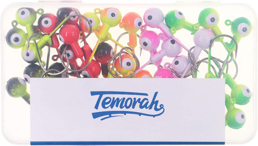 Fishing Lures Jig Heads,Ball Heads 1/32oz-1oz,Sharp Fishing Hooks for Freshwater or Saltwater