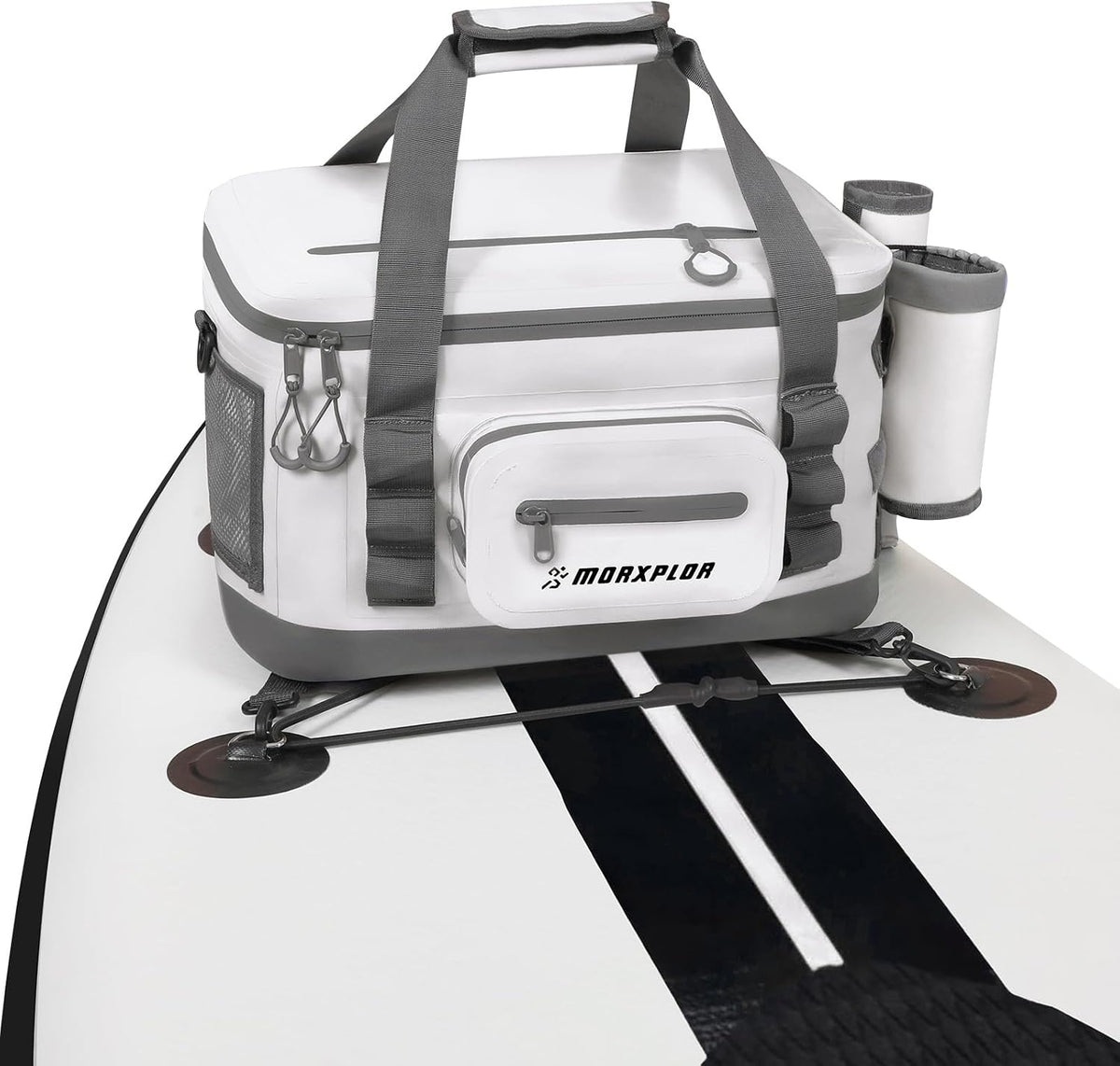 MORXPLOR Waterproof Shell 24 cans Paddle Board Cooler Bag, Sup Deck,Kayak Cooler Bag Accessories