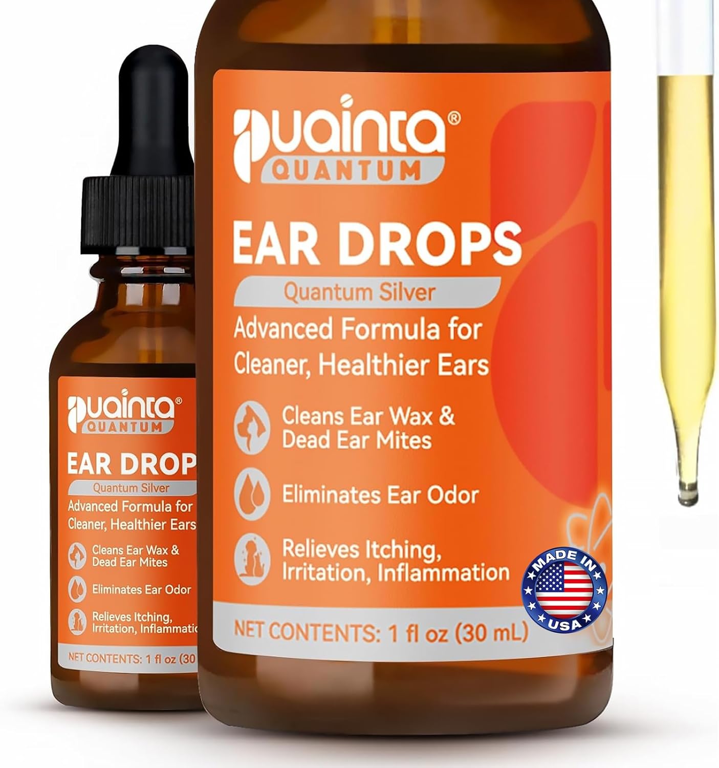 PUAINTA Dog Ear Cleaner Drops for Infection Treatment